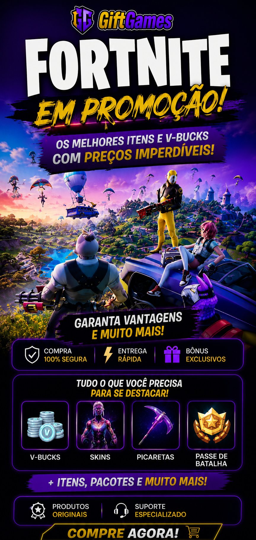 Promoção Fortnite