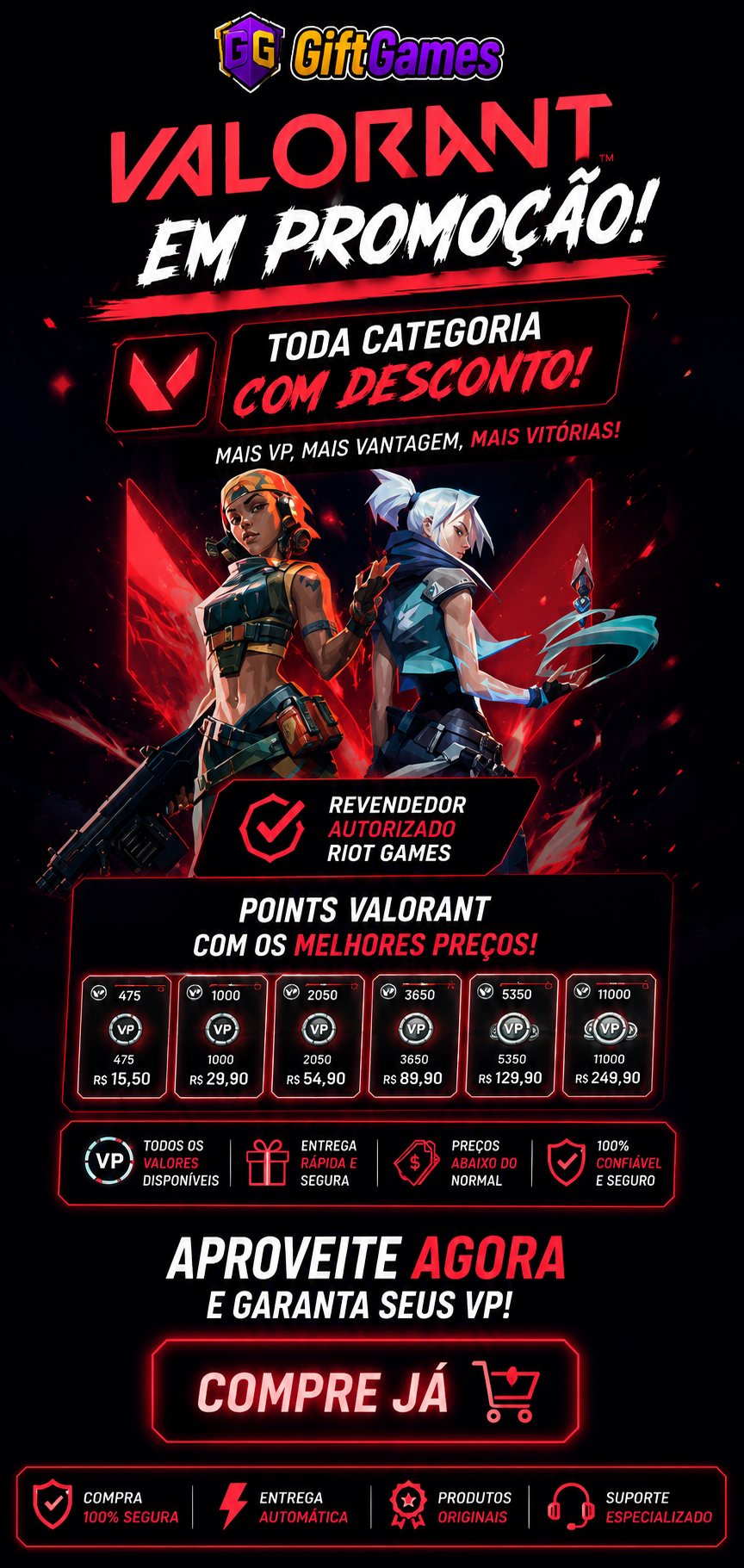 Promoção Valorant