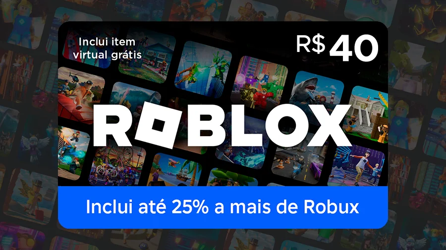 Cartão-Presente Roblox R$ 40