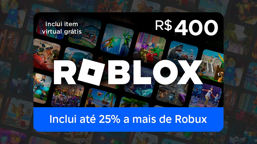 Cartão-Presente Roblox R$ 400